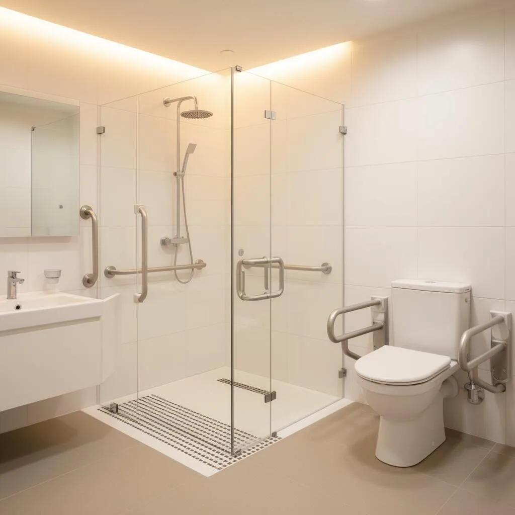 Salle de bain PMR